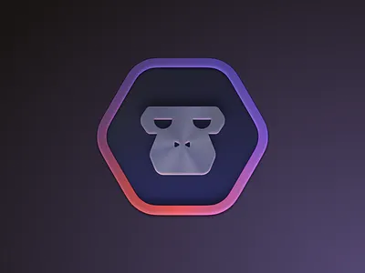VideoGorillas app icon app application branding detailed gorilla icon illustration logo mac os metal pictogram product product design ui ux