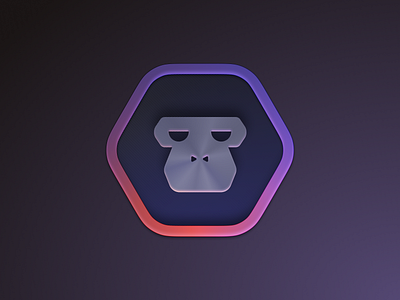 VideoGorillas app icon app application branding detailed gorilla icon illustration logo mac os metal pictogram product product design ui ux