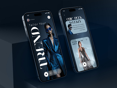 Fashion Trend - Mobile App Concept style