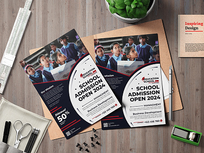 A4 Education Flyers & Posters: School Marketing Designs graphic design