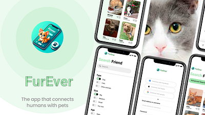 FurEver App animation design logo ui uiux vector