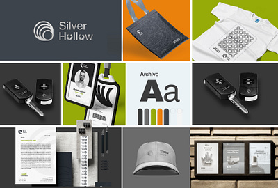 SILVER HOLLOW branding graphic design logo