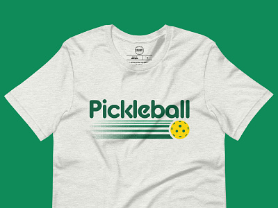 Pickleball Retro Rally | T-Shirt apparel design design graphic design illustration merchandise pickleball retro sports tennis vector