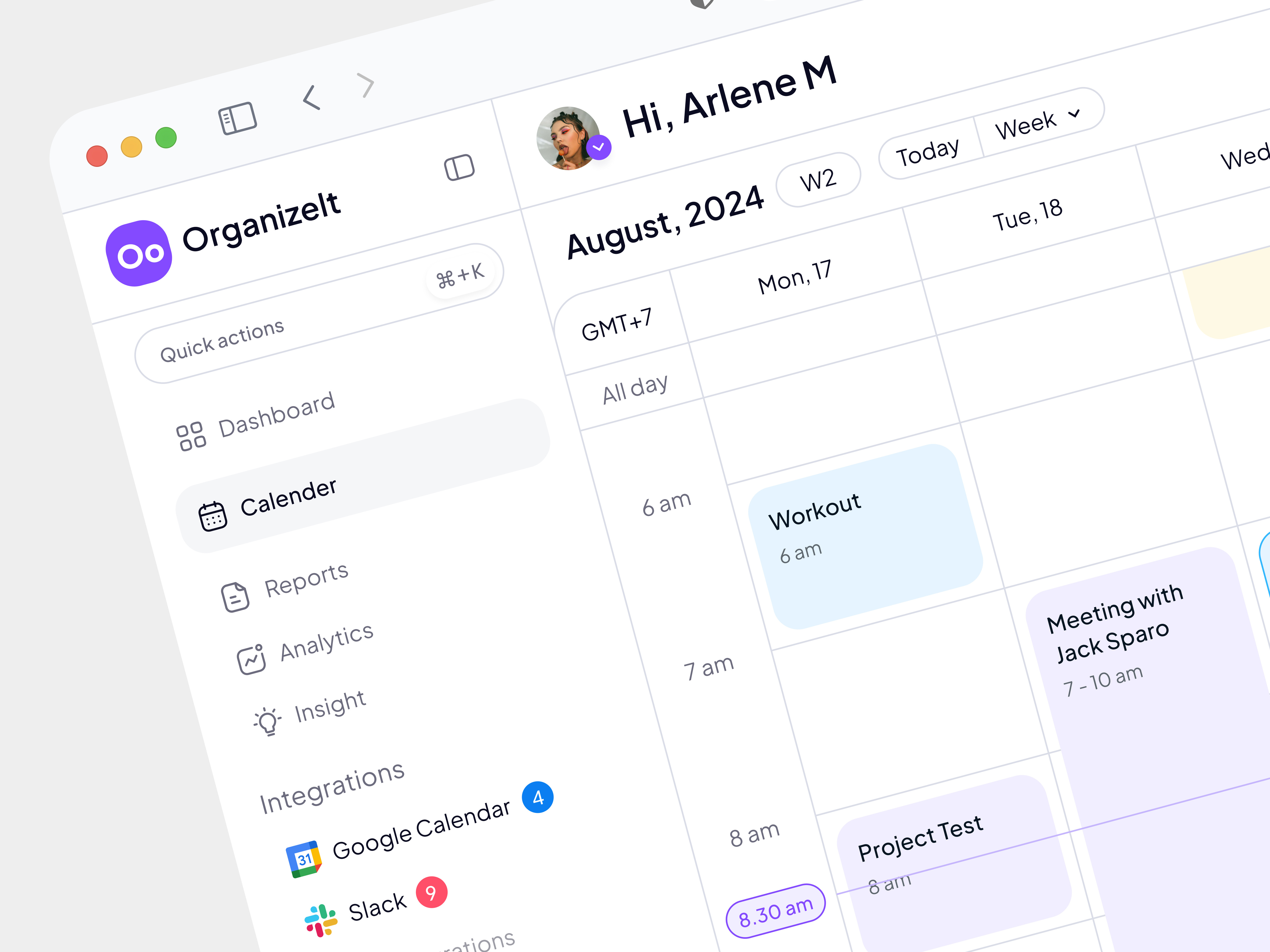 Task Management Dashboard clean daily activity dashboard plan report task task management ui design ux design