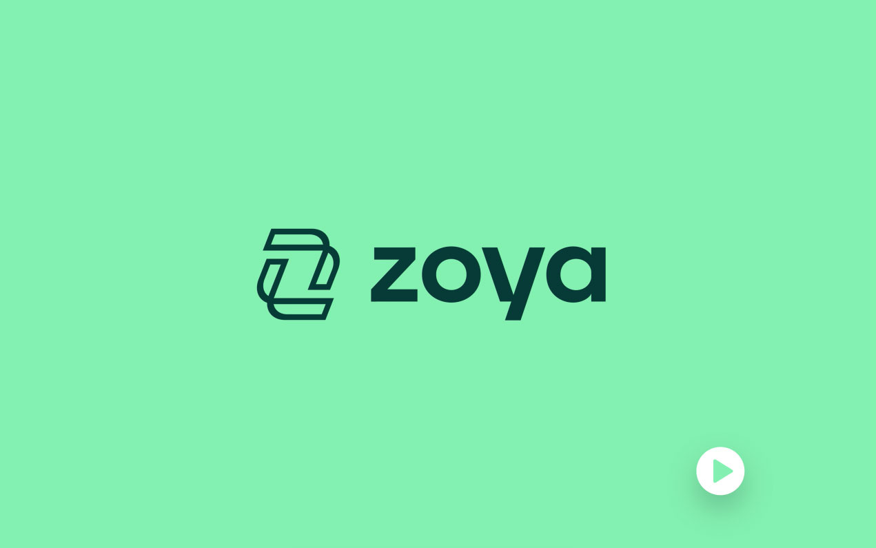Zoya | Logo Animation app banking brand branding crypto design finance fintech identity illustration islam logo people typography web
