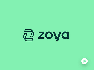 Zoya | Logo Animation app banking brand branding crypto design finance fintech identity illustration islam logo people typography web