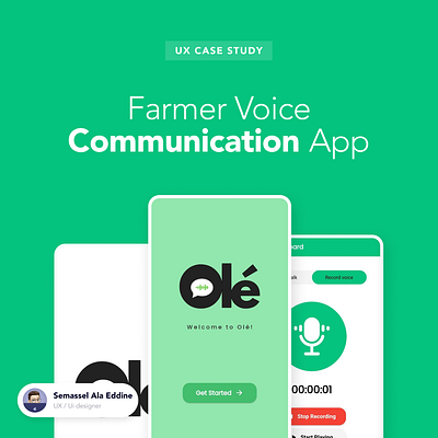 Farmer Voice Communication App figma mobile app ui ux