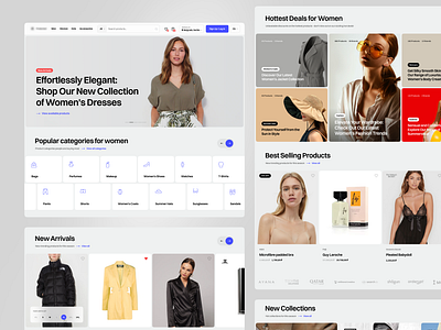 Fashion Ecommerce Website - Category Page add tto cart categories page deals ecommerce ecommerce web design fashion landing page shopping shopping cart ui web design website women