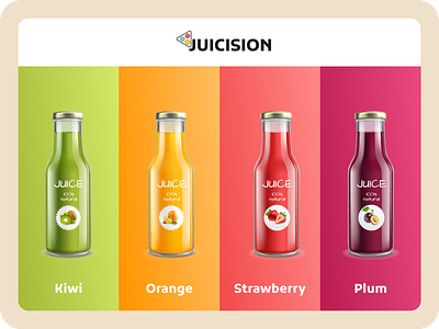 Juicision - A juice-selling ecommerce website best ui design ever best website design best website ui colorful website ecommerce website design eyecatching website ui minimalist website simple attractive ui