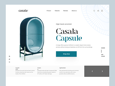 Casala - Shopify Furniture Store Design design ecommerce furniture homepage interface landing landing page product product page shopify shopify store store web web design website woocommerce