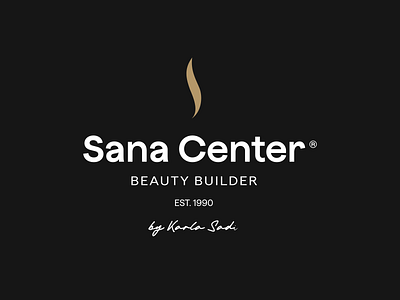 Sana Center Spa and Beauty beauty branding design graphic design icon logo spa