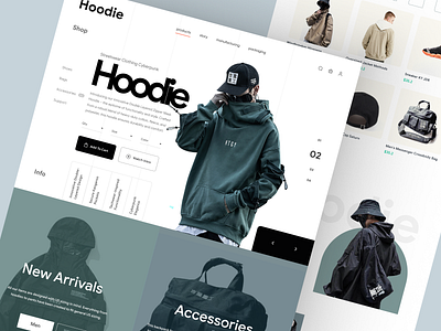 Shopify store for fashion wear clean design ecommerce fashion homepage interface landing landing page modern product details shopify web web design website woocommerce