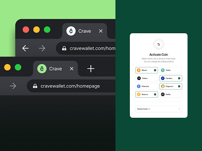 Crave Wallet - Branding app app icon banner blockchain branding branding identity crypto cryptocurrency design favicon finance graphic design illustration logo ui ux uxerflow visual design wallet web3