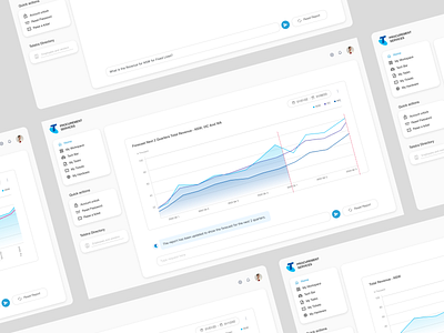 Procurement Services Dashboard Design - Chatbot Interface branding dashboard ui ux