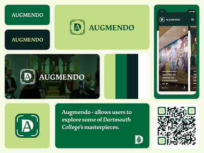 Augmendo - Branding & Identity for Dartmouth College app app ar augmented reality branding design graphic design illustration logo ui ux