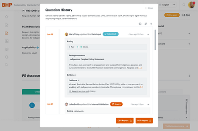 Sustainability Standards Portal branding ui ux