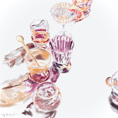 glass#2 digital art freestyle illustration