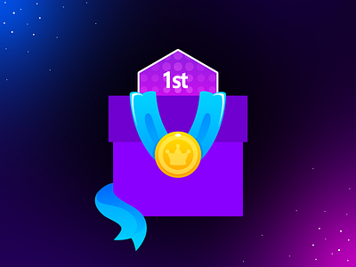 Piano Blue Tiles: Winner Gifts game game icon game ui gift gift box icon music music game music tiles piano piano game piano tiles reward ui winner