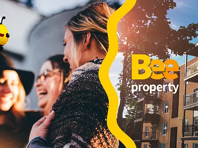 Bee property bee brand branding design graphic design logo property real state