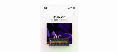 Add Music - Interaction. animation app design design figma ios mobile app prod product design prototype ui uiux