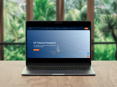 Homepage of HP Global Passport branding design dribbble graphic design photography ui web webdesign