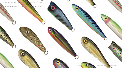 Fishing Lures - Personal design project 2013 graphic design