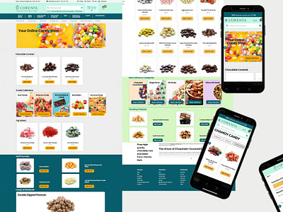 E-commerce Website Design | Sweets, Candy, Nuts Store candy online store candy store chocolate online store ecommerce web design ecommerce website ecommerce website design