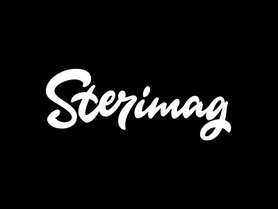 Sterimag calligraphy handfont lettering logo logotype type