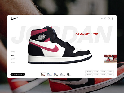 Nike Concept Website concept art design ui ui design ux vietnam website