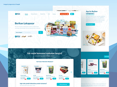 Berikan Lokapasar - Healthy Food Product E-Commerce Website company profile company profile website company website ecommerce ecommerce website food website health website healthy food website ui ui design user experience user interface ux web design website design