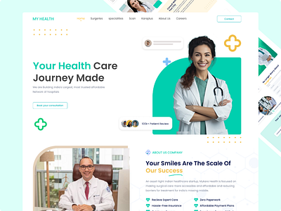 Hospital Website Design hospital medical ui website