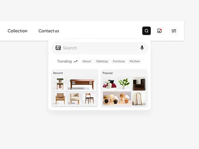 Dropdown Search ✨ dropdown e commerce figma framer header menu notifications search