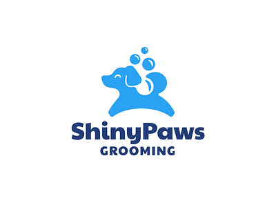 Grooming animal brand branding design dog doggy elegant graphic design grooming illustration logo logo design logo designer logodesign logodesigner logotype modern negative space pet wash