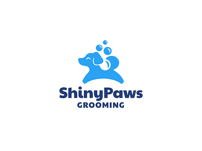 Grooming animal brand branding design dog doggy elegant graphic design grooming illustration logo logo design logo designer logodesign logodesigner logotype modern negative space pet wash