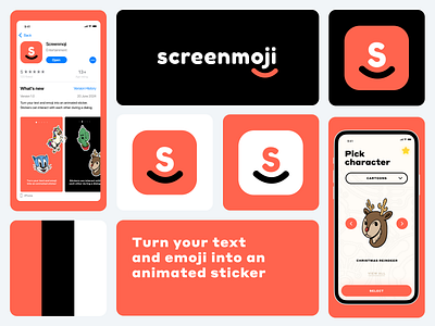ScreenMoji - Naming | Branding | Identity | Logo app branding design logo logotype naming product design ui ux