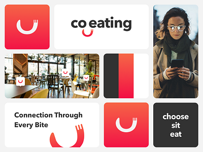 Co Eating - Naming | Branding | Logo app branding design graphic design illustration logo typography ui ux vector