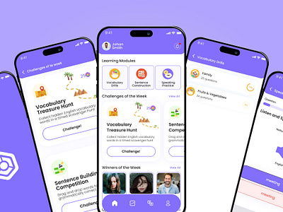 AI English Learning App ai app design design mobile ui ux