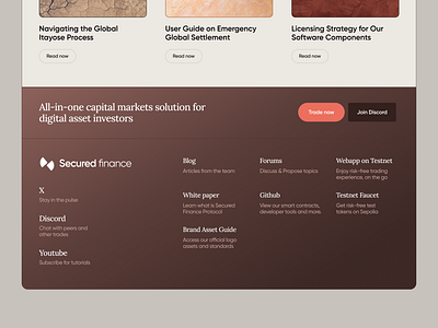 Secured finance - footer branding design digital finance footer graphic design illustration inspiration landing landing design product ui visual web webdesign