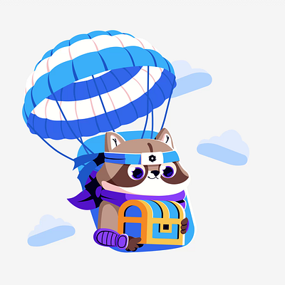 DYOR - Mascot animation blockchain character coin crypto cryptocurrency design finance illustration illustrator marat mascot money motion graphics raccoon renua stake staking wallet web3