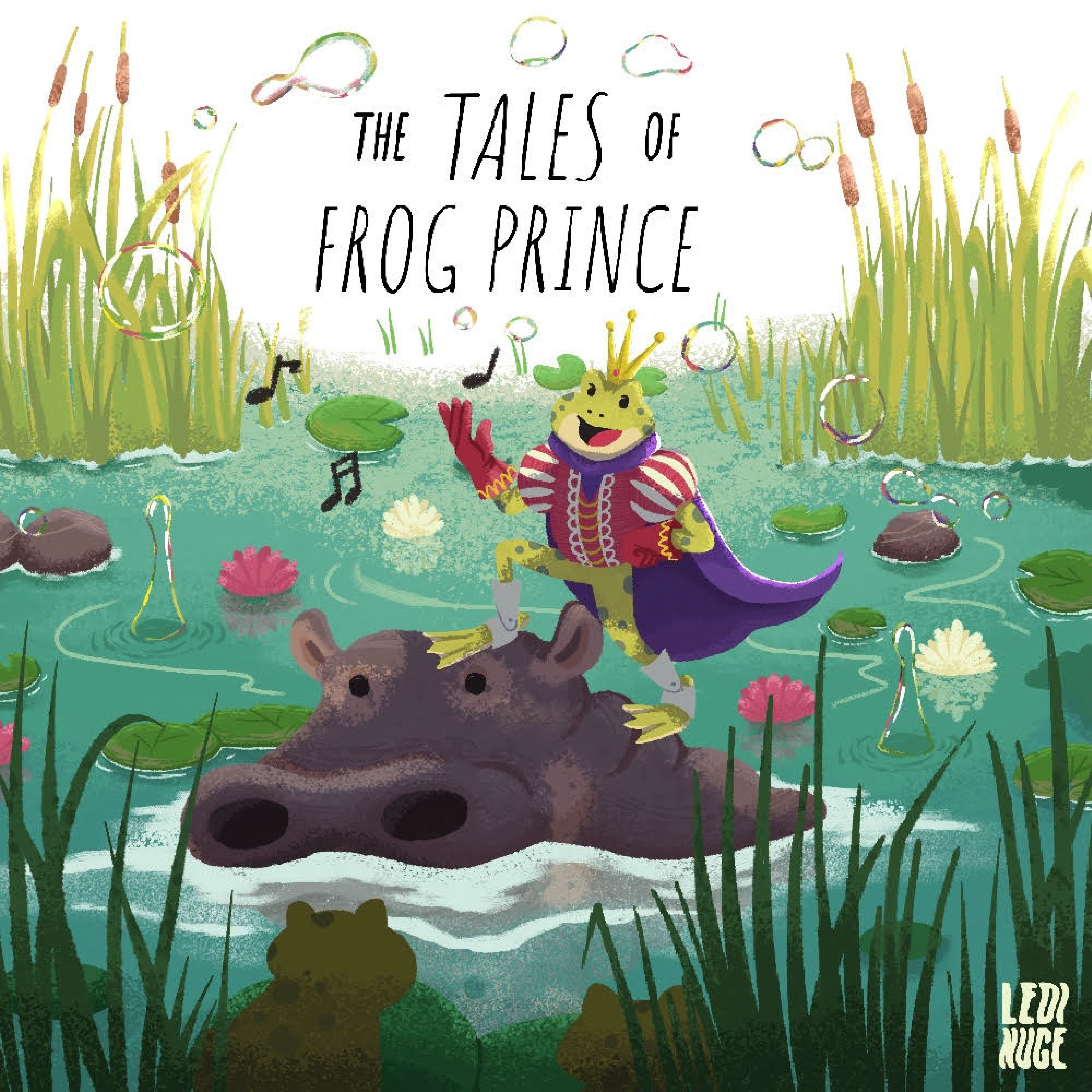 Book Cover - The Tales of The Frog Prince (Personal Project) character design children book cover book cute character illustration kidlit art procreate