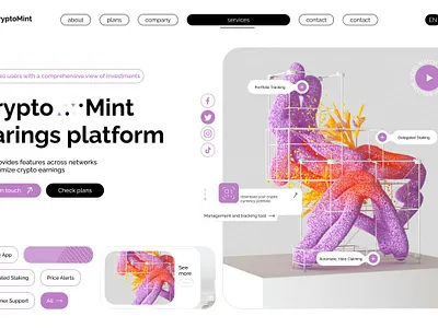 Crypto Web App balance bitcoin blockchain chart crypto app cryptocurrency finance app finance management fintech investment management mobile mobile finance saas mobile app ui ux web web3 webpage website