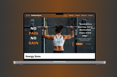 Gym website Homepage design fitness gym ui ux