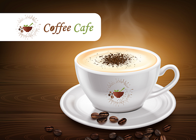 Coffee Cafe logo and branding advertising branding cafe coffee coffee shop