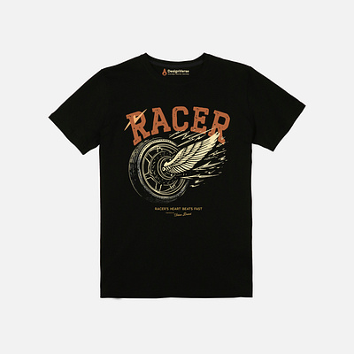 Winged Racer – Vector Illustration – Vintage Riders Collection graphic design