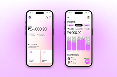 Expense Tracker App branding design expense tracker finance graphic design illustration product design ui ui ux ux vector