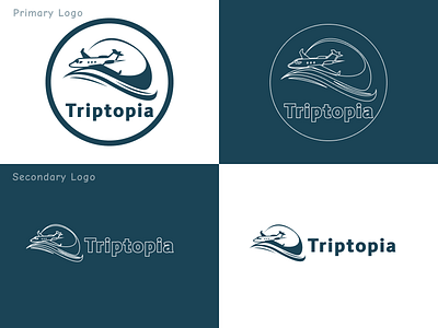 Triptopia - A New Travel Brand Identity advanture brandidentity branding design graphic design illustration logo logo design travel trip triptopia vector