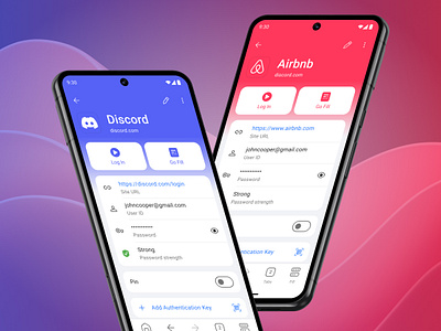 RoboForm for Android - Login View android app clean design mobile modern password password manager robororm security theme ui ux