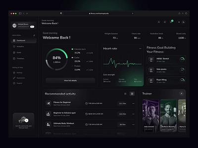 Fitness trainer dashboard🏋 animation dark dashboard dashboard dashboard design design fitness dashboard fitness trainer fitness web app graphic design gym inspiration motion graphics trainer dashboard trainer web app ui ui design uidesign uiux web app website