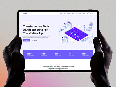 Telbox - AI & Big Data Website agency website ai ai big data banner big data branding creative website design landing page uidesign uiux ux web