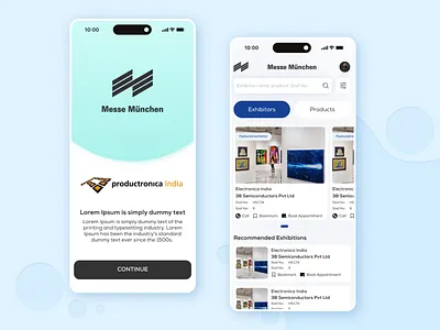 MESSE Munchen App 3d animation branding graphic design logo motion graphics ui